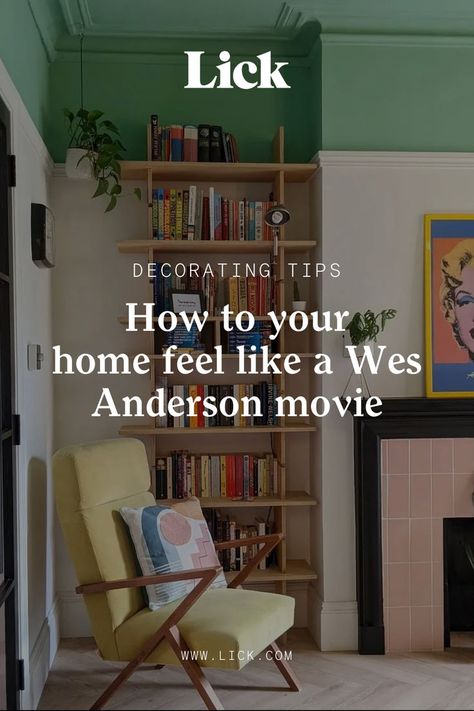 Transform your space into a scene straight out of a Wes Anderson movie with Lick's paint colours. Discover how to infuse your home with eclectic style and capture that 70s retro aesthetic effortlessly. Dive into a world of playful hues and nostalgic vibes! 70s Retro Aesthetic, Wes Anderson Color Palette, Anderson Aesthetic, Wes Anderson Movie, Wes Anderson Aesthetic, Wes Anderson Style, Wes Anderson Movies, Paint Colours, Wes Anderson