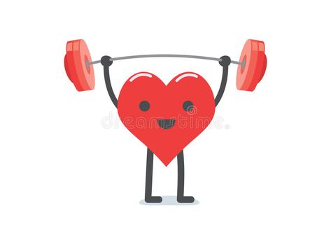 Strong Heart Illustration, Weight Training For Beginners, Strength Training Exercises, Weight Training Routine, Training For Beginners, Strong Heart, Weight Training Programs, Muscular Strength, Muscular Endurance