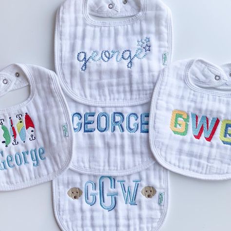 C. Marie Embroidery on Instagram: “Bibs for babies 🤍💙” Bib Embroidery, Embroidered Bibs, Personalized Bibs, Burp Rags, Eye Makeup Pictures, Do It Yourself Crafts, Makeup Pictures, Bibs, Baby Bibs