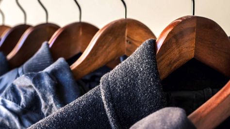 How To Store Winter Coats | How To Pack Winter Coats Wash Mattress, Corduroy Sport Coat, Wool Jackets, Tweed Sport Coat, Laundry Solutions, Konmari Method, Front Load Washer, Summer Attire, How To Store