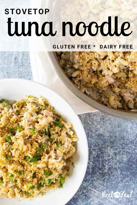 Gluten Free Tuna Casserole, Tuna Casserole Recipes, Tuna Recipe, Tuna Noodle, Tuna Noodle Casserole, Tuna Casserole, Stove Top Recipes, Weeknight Dinner Recipes Easy, Noodle Casserole