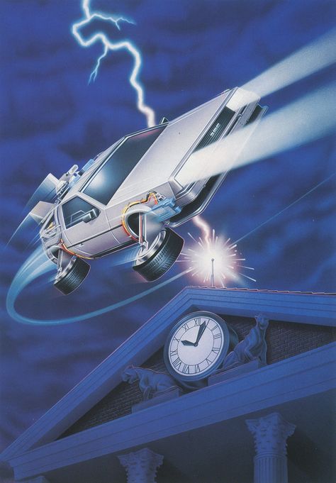 chromeandlightning Sifi Movies, Delorean Time Machine, 80s Art, Retro Artwork, New Retro Wave, Airbrush Art, Retro Waves, Futuristic Art, Retro Futuristic