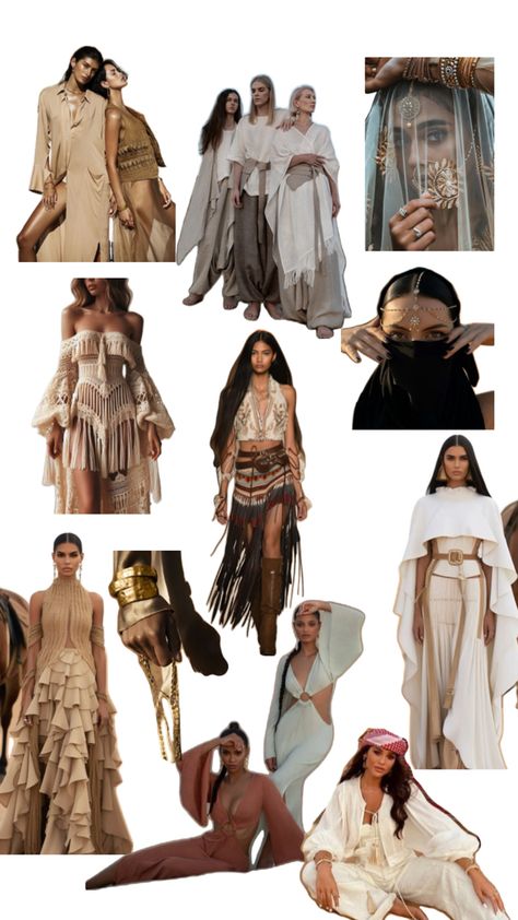 Desert Attire Women, Desert Party Outfit, Desert Wardrobe, Fantasy Desert Clothing, Genshin Sona, Desert Aesthetic Fashion, Desert Wear, Desert Witch, Desert Clothing