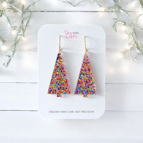 Holiday earrings diy