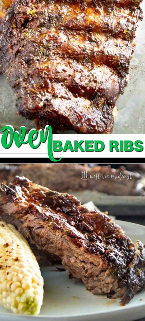 Oven Baked Beef Ribs, Back Ribs In Oven, Baked Beef Ribs, Oven Baked Pork Ribs, Oven Pork Ribs, Baked Pork Ribs, Bbq Beef Ribs, Ribs In Oven, Oven Baked Ribs