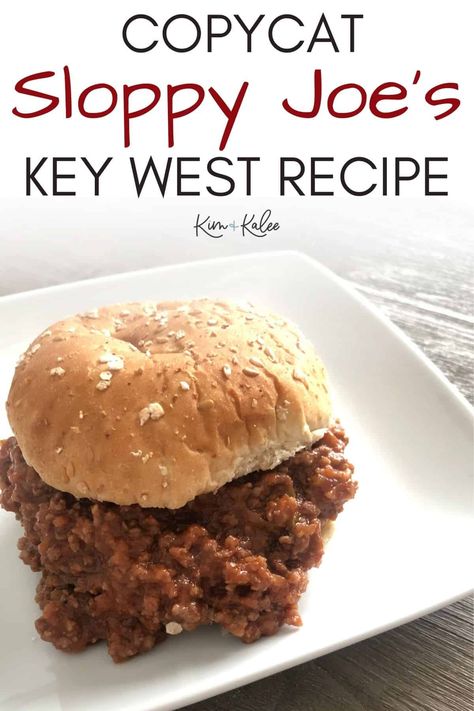 Our Copycat Original Sloppy Joes Key West recipe is one of our treasured recipes because the whole family loves it. It's so easy to make too! Sloppy Joes Key West Recipe, Original Sloppy Joe Recipe, Best Sloppy Joes, Bbq Sloppy Joes, Sloppy Joe Mix, Homemade Sloppy Joe Recipe, Sloppy Joe Recipe, Sloppy Joe Sauce, Homemade Sloppy Joes