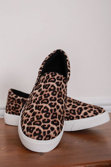 Slip On Sneaker | Sophie & Trey Leopard Clothes, Cheetah Print Shoes, Cute Womens Shoes, Cute Cheetah, Shoes For School, Look Adidas, Sneakers Fashion Outfits, Slip On Shoe, Print Shoes