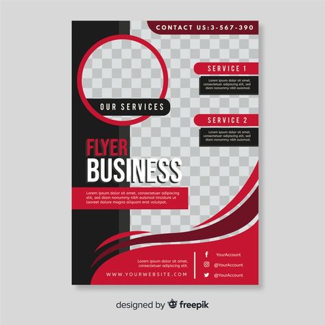 Business flyer template Free Vector Leaflet Template, Cover Page Template, Business Brochure Design, Graphic Design Brochure, Portfolio Template Design, Graphic Design Flyer, About Business, Poster Background Design, Business Flyer Templates