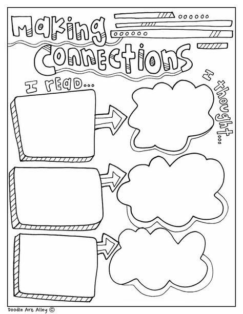 Graphic Organizers - Classroom Doodles Graphic Organizer Design, Creative Graphic Organizer, Classroom Doodles, Graphic Organizer For Reading, Free Graphic Organizers, Graphic Organizer Template, Reading Graphic Organizers, خريطة ذهنية, Doodle Notes