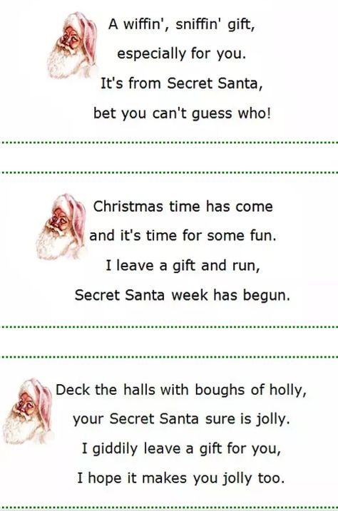 Note From Secret Santa, Secret Santa Gift Quotes, Secret Santa Card Ideas Diy, Secret Santa Quotes Funny, Secret Santa Notes For Coworkers Funny, Secret Santa Card Sayings, Secret Santa Riddles For Work, Secret Santa Letter Ideas, Secret Santa Sayings Note