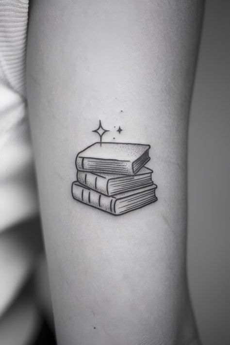 75 Stunning Book Tattoo Design Ideas for Every Book Lover 📚 It Ends With Us Tattoo, Booklover Tattoo, Book Tattoo Designs, Tattoos For Readers, Small Book Tattoo, Open Book Tattoo, Bookworm Tattoo, Literary Tattoo, Nerd Tattoos