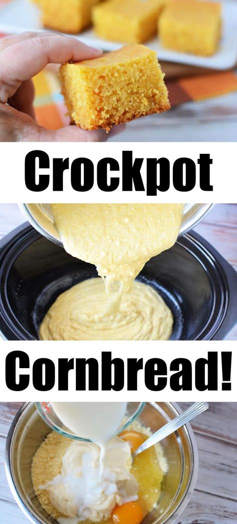 Crockpot Breads, Bana Bread, Slow Cooker Cornbread, Crockpot Cornbread, Slow Cooker Fajitas, Countertop Cooking, Slow Cooker Ratatouille, Quick Crockpot Meals, Slow Cooker Enchiladas