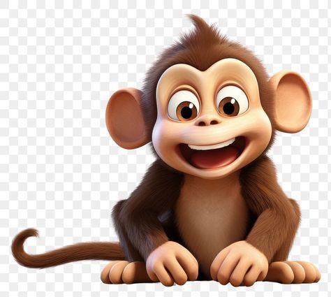 Monkey Png, Png Emoji, Monkey Emoji, Monkey Cartoon, 3d Png, Cartoon Images, Animal Illustration, Free Image, Free Png