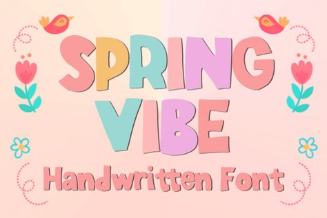 Spring Vibe is a fun bold display font. You can use it for anything ranging from t-shirts, kids’ book designs, greeting cards, stickers, and posters, or anything that needs a casual touch. Try it to create lovely designs and feel the good vibes with it! Try before you buy Spring Vibe font for iOS, Android, […] The post Spring Vibe Font appeared first on FreeFontDL. Tracing Alphabet Letters, Mothers Cookies, Easter Fonts, Spring Font, Valentine Doodle, Fonts 2023, Spring Wedding Invitations, Display Fonts, Commercial Fonts