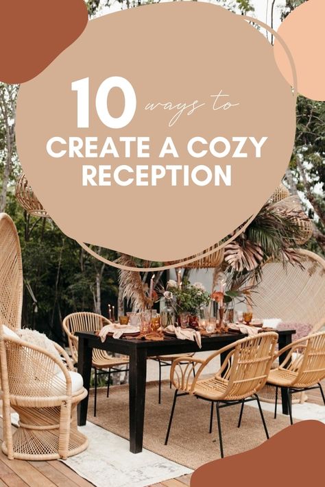 10 Ways to Create a Cozy Wedding Reception | Junebug Weddings Cozy Wedding Reception, Intimate Wedding Dinner, Melissa Marshall, Wedding Reception At Home, Wedding Reception Timeline, Cozy Wedding, Intimate Wedding Reception, Japanese Home Decor, Micro Weddings