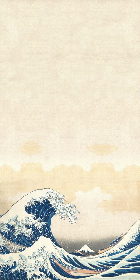 Hokusai Wallpaper Iphone, The Great Wave Off Kanagawa Wallpaper, Japanese Background Aesthetic, The Great Wave Of Kanagawa Wallpaper, Great Wave Off Kanagawa Wallpaper, Wallpaper Japan Aesthetic, Dump Aesthetic, Waves Wallpaper Iphone, Japanese Wallpaper