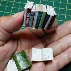 Make miniature books from your old magazines using these simple steps. Find a magazine that is as thick as a miniature book. It ... #craftmagazine Doll House Ideas, Doll House Garden, Fairies Garden, Dollhouse Miniature Tutorials, Diy Barbie Furniture, Miniature Dollhouse Furniture, Miniature Book, Dollhouse Miniatures Diy, Miniature Rooms