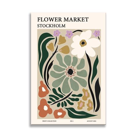 Flower market poster