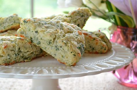 Here's a great way to use up a veriety of herbs: Mixed Herb Scones with Sharp Cheddar Mom Two Daughters, Herb Scones, Savory Scones, Summer Dishes, Delicious Breakfast Recipes, Sharp Cheddar, Scone Recipe, Delicious Breakfast, Two Daughters