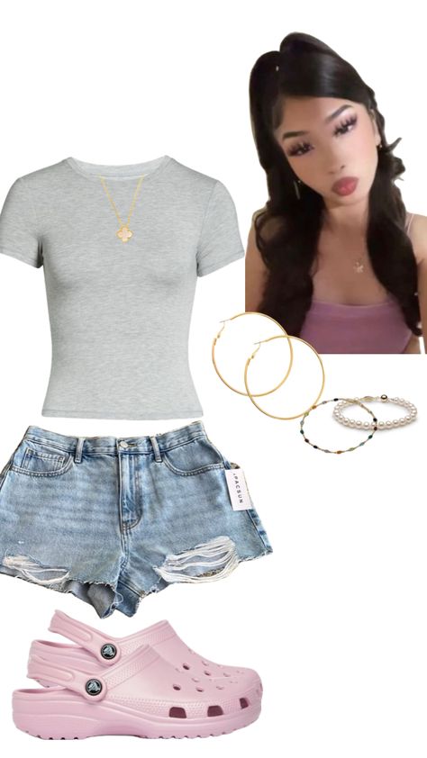 𝐅𝐢𝐫𝐬𝐭 𝐝𝐚𝐲 𝐨𝐟 𝐬𝐜𝐡𝐨𝐨𝐥 𝐟𝐢𝐭😘 Chill First Day Of School Outfits, Last Day Of School Fits Summer, Outfit Ideas For School Summer Casual, Outfit Ideas Summer Latina, Back To School Fits Summer, Outfit Ideas 12-13 Year, Last Day Of School Fits, Last Day Of School Outfit Ideas, First Day Of Freshman Year Outfit