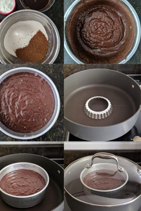 Stove Top Chocolate Cake, Stovetop Chocolate Cake, Stovetop Cake Recipes, Stove Top Dessert Recipes, Stove Top Cake, Ovenless Desserts, Stovetop Brownies, Stovetop Cake, Stove Top Desserts