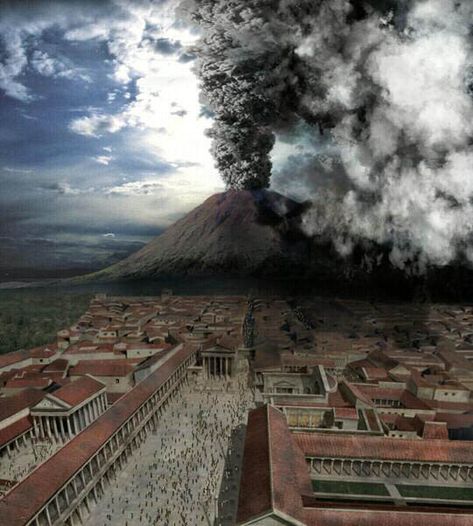 eruption of mt vesuvius | The Eruption of Mount Vesuvius (Bible History Online) Pompeii Movie, Pompeii Volcano, Ancient Pompeii, Pompeii Ruins, Pompeii Italy, Pompeii And Herculaneum, Empire Romain, Rome Antique, Roman City