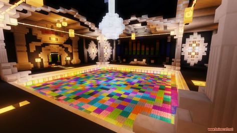 Minecraft Dance Floor, Floor Minecraft, Fnaf Minecraft, Disco Floor, Minecraft Cake, Flickering Lights, Minecraft Pixel Art, Disco Dance, Starter Home