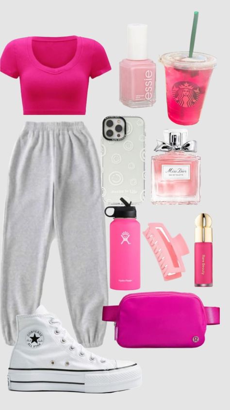 Pink girl Outfit Ideas For Fifth Graders, Cute Middle School Outfits, Preppy Outfits For School, Preppy Fits, Simple Outfits For School, Preppy Inspiration, Womens Lacrosse, Preppy Summer Outfits, Outfit Inspired