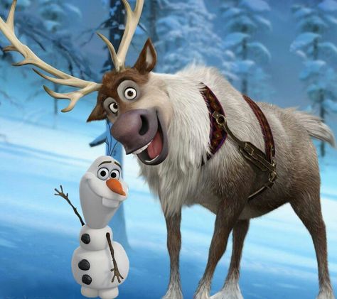 Olaf and swen Sven And Olaf, Disney Sidekicks, Disney Quizzes, Disney Quiz, Frozen 2013, Wallpaper Matching, Frozen Characters, I Love Disney, Fun Quizzes