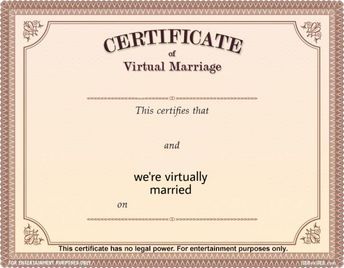 #meme #marriage #virtual #virtualmarriage #certifiacte #anime Image Meme, Wedding Certificate, Marriage Certificate, Online Wedding, Got Married, Place Card Holders, Internet, Memes, Instagram