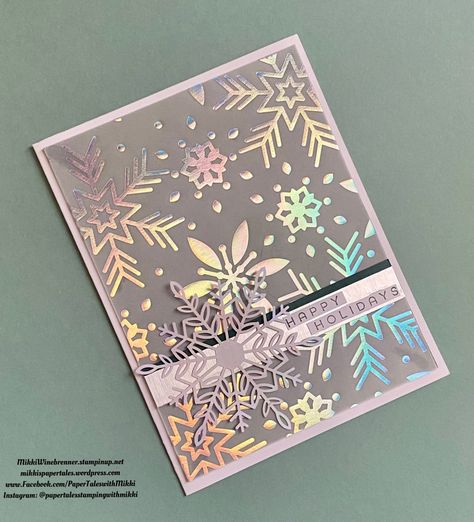 Stamp It Group Christmas Holiday Blog Hop | Paper Tales – Stamping and Creating with Mikki Stampin Up Kits, Vellum Cards, Snowflake Cards, Stampin Up Christmas Cards, Card Making Crafts, Stampin Up Christmas, Stamping Up Cards, Winter Cards, Christmas Cards Handmade