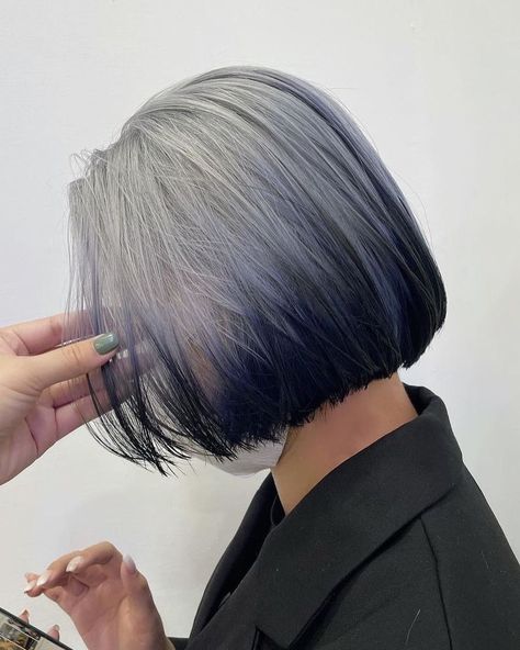 Hair Color Designs, Haircuts For Short Hair, Cute Bob Haircuts, Sanggul Modern, Hair Colour Design, Cute Bob, Hair Color Underneath, Shaggy Bob, Dyed Hair Inspiration