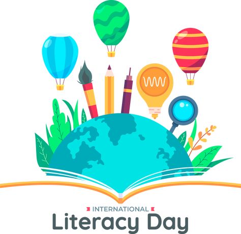 International Literacy Day Literacy Day Drawing, World Literacy Day, International Literacy Day, Literacy Day, Online Campaign, Literacy Programs, Education For All, Workshop Organization, Sustainable Development Goals