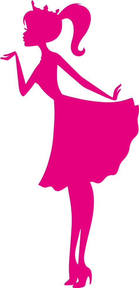 Barbie Png Image, Black Barbie Drawing, Barbie Logo Png, Silhouette Barbie, Barbie Png, Barbie Tattoo, Toddler Birthday Cakes, Barbie Silhouette, Barbie Theme Party