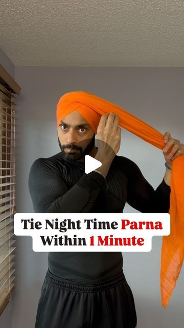 Amrit Pal Singh (ਨਾੜ ਸਿੰਘ) on Instagram: "Tie Night Time Parna Within 1 Minute 👑💤

#pagg #turban #sardar #punjabi #tutorial #fashion #style" Sardar Fashion Turban, Turban Style Punjabi, How To Tie A Turban, Tie A Turban, Sardar Fashion, Turban Tutorial, Scarf Women Fashion, Scarf Women, Night Time