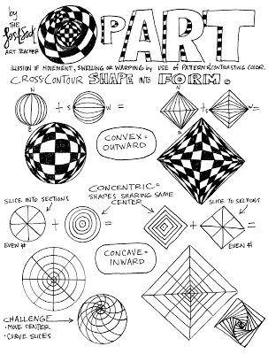 The Lost Sock : Op Art Easy Op Art Step By Step, Op Art Step By Step, Op Art Ideas, Easy Op Art, Op Art Projects, Op Art Design, Op Art Lessons, Opt Art, Art Handouts