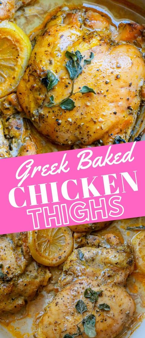 Keto Greek Chicken Recipes, Bine In Chicken Thigh Recipes, Blsl Chicken Thigh Recipes, Light Chicken Thigh Recipes, Mediterranean Boneless Chicken Thigh Recipes, Clean Eating Chicken Thigh Recipes, Low Cholesterol Chicken Thigh Recipes, Greek Lemon Chicken Thighs, Chickenthighrecipes Oven