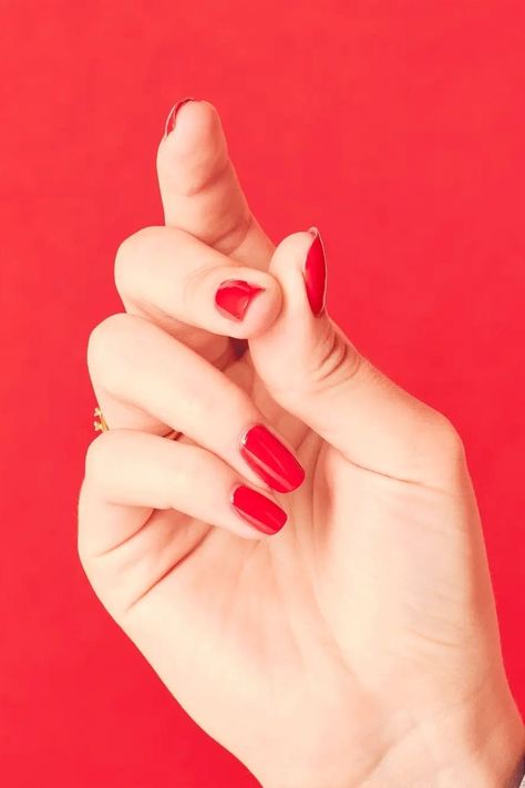 The 5 Best Juicy, Red Nail Polishes That Will Have Strangers Asking What Color You’re Wearing — The Candidly Coral Gel Nails, Opi Powder Perfection, Coral Nail Polish, Kiara Sky Gel Polish, Glitter Gel Polish, Cajun Shrimp, Red Nail Polish, Opi Nail Lacquer, Essie Nail Polish