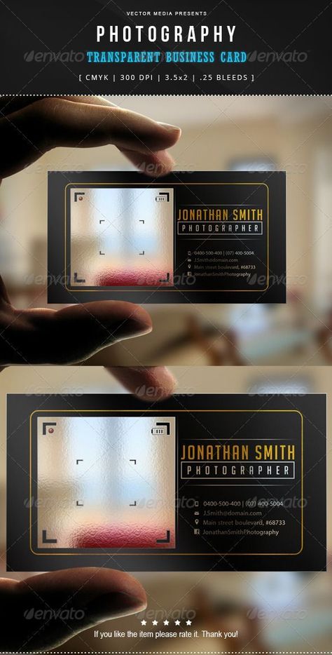 Business Card Ideas Photography, Item Photography, Transparent Business Cards, Unique Business Cards Design, Buisness Cards, Business Cards Photography, Photographer Business Cards, Cars Design, Name Card Design