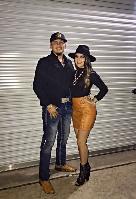 #outfits #ootd #westernfashion #westernoutfit #heels #couple #boots #mexican #woolhat #skirt #falloutfits Bachata Concert Outfit Ideas, Bachata Concert Outfit, Mexican Concert Outfit Ideas, Boots Mexican, Black Outfit Winter, Cowgirl Style Outfits, Concert Outfit Ideas, Country Style Outfits, Famous Outfits