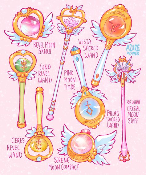 Neo Sailor Moon Weapons by Azure-and-Copper.deviantart.com on @DeviantArt Sailor Moons, Sailor Moon Tattoo, Magical Girl Aesthetic, Sailor Moon S, Arte Sailor Moon, Sailor Moon Aesthetic, Posca Art, Sailor Moon Wallpaper, Mahō Shōjo