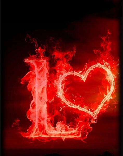 L Heart, L Aesthetic, Heart Fire, Fire Wallpaper, L Wallpaper