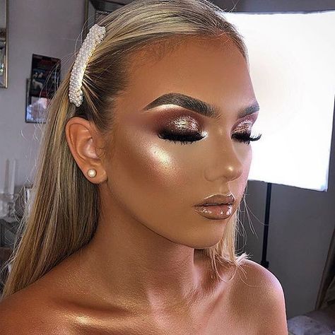 Glamorous Wedding Makeup, Formal Makeup, Glam Makeup Look, Wedding Makeup Looks, Braut Make-up, Glamorous Makeup, Glamorous Wedding, Bride Makeup, Celebrity Makeup