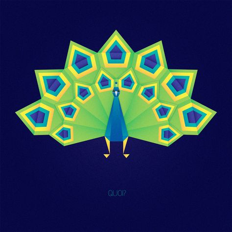 So in high school I was not a big fan of math in general. In School, Math feels so boring, and archaic - but in the real world, you get to see how it appli Geometric Art Animal, Geometry Design, Peacock Art, Isometric Design, Geometric Pattern Design, Geometric Animals, Barn Quilts, Geometric Designs, Geometric Art