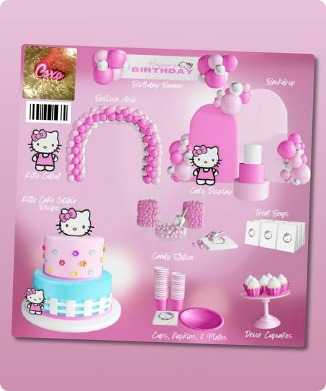 Object Info Backdrop Cake Display Cake Stand (not pictured) Candy Station Birthday Banner Kitty Cutout Decor Cupcakes Decor Cake Cups, Plates, & Napkins Balloon Arch Treat Bags All items can be found by searching “CSXO” or “Hello Kitty Party Pack” Author: CeceSims Xo Learn more at: patreon.com #bag #sims4cc #sims #furniture #sims4 #party Sims 4 Cc Hello Kitty Bedroom, Sims 4 Birthday Cake Cc, Ts4 Food Cc, Sims Party Cc, Sims 4 Party Decor Cc, Sims 4 Cake Cc, Sims 4 Shopping Cc, Birthday Cc Sims 4, Sims 4 Cc Birthday