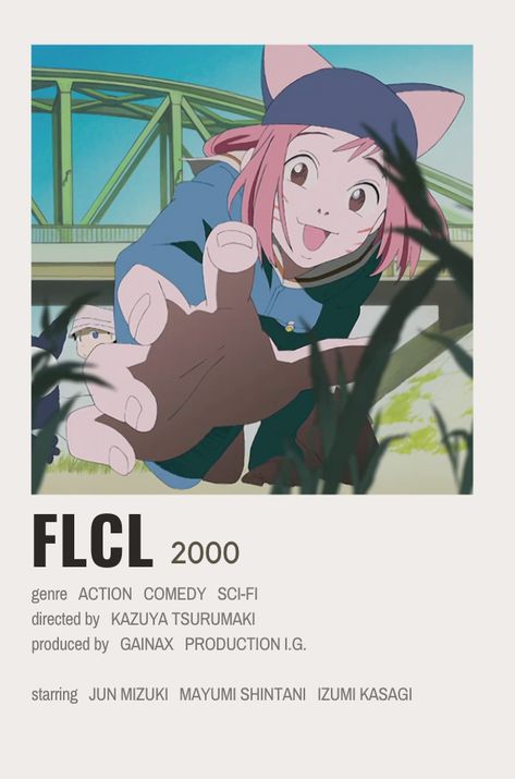 Fooly Cooly Poster, Flcl Anime, Show Recommendations, Furi Kuri, Anime Recs, Fooly Cooly, Anime Suggestions, Anime List, Comedy Anime