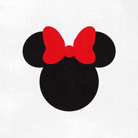 Minnie Mouse Template, Mickey Head Svg, Minnie Mouse Svg, Minnie Mouse Head, Mickey Mouse Svg, Minnie Mouse 1st Birthday, Mouse Silhouette, Minnie Y Mickey Mouse, Idee Cricut