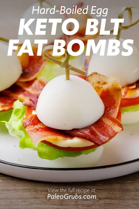 Egg Blt, Healthy Paleo Snacks, Camper Food, Egg Diet Plan, Hard Boiled Egg, Keto Diet Breakfast, Easter Food, Boiled Egg Diet, Fat Bomb Recipe