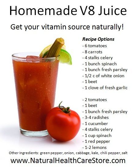 These foods are high in calories but they’re low in actually useful nutrients. These are what we call ‘empty calories’ because they don’t actually contain anything that is particularly useful for the body. You can gain weight with them easily, spike your blood sugar with them easily and generally impact your health negatively. But what you won’t get is any positive effect from filling your body with vitamins and nutrients. Thus your hair, skin, teeth and nails start to become grey and brittle. Y Homemade V8 Juice, V8 Juice, Veggie Juice, Homemade Smoothies, Lemon Diet, Detox Juice Recipes, Natural Detox Drinks, Vitamix Recipes, Juicer Recipes