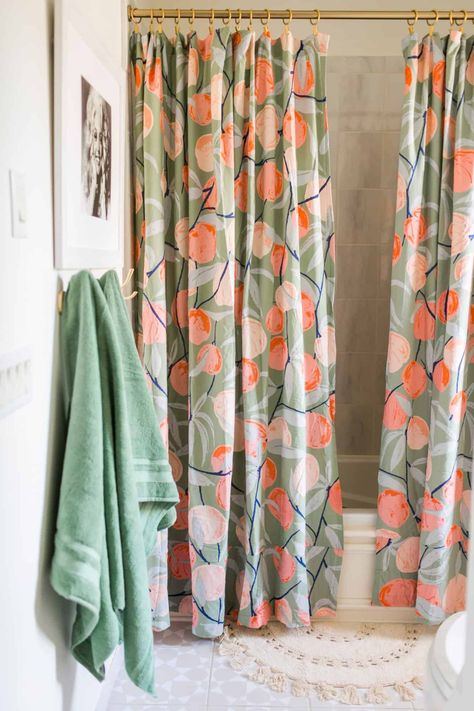 Girls Bathroom Shower Curtain, Kids Shared Bathroom, Boho Kids Bathroom, Good To Make, Double Shower Curtain, Mini Bathroom, Kids Shared Bedroom, Kids Shower Curtain, Colorful Shower Curtain